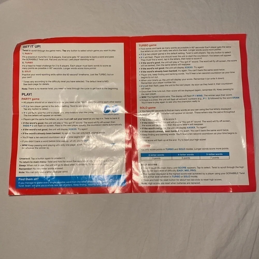 Hasbro Games Electronic Scrabble Twist NWOT